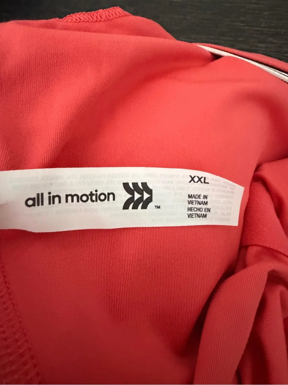 all in motion Coral Racerback Tank Dress with Striped Trim